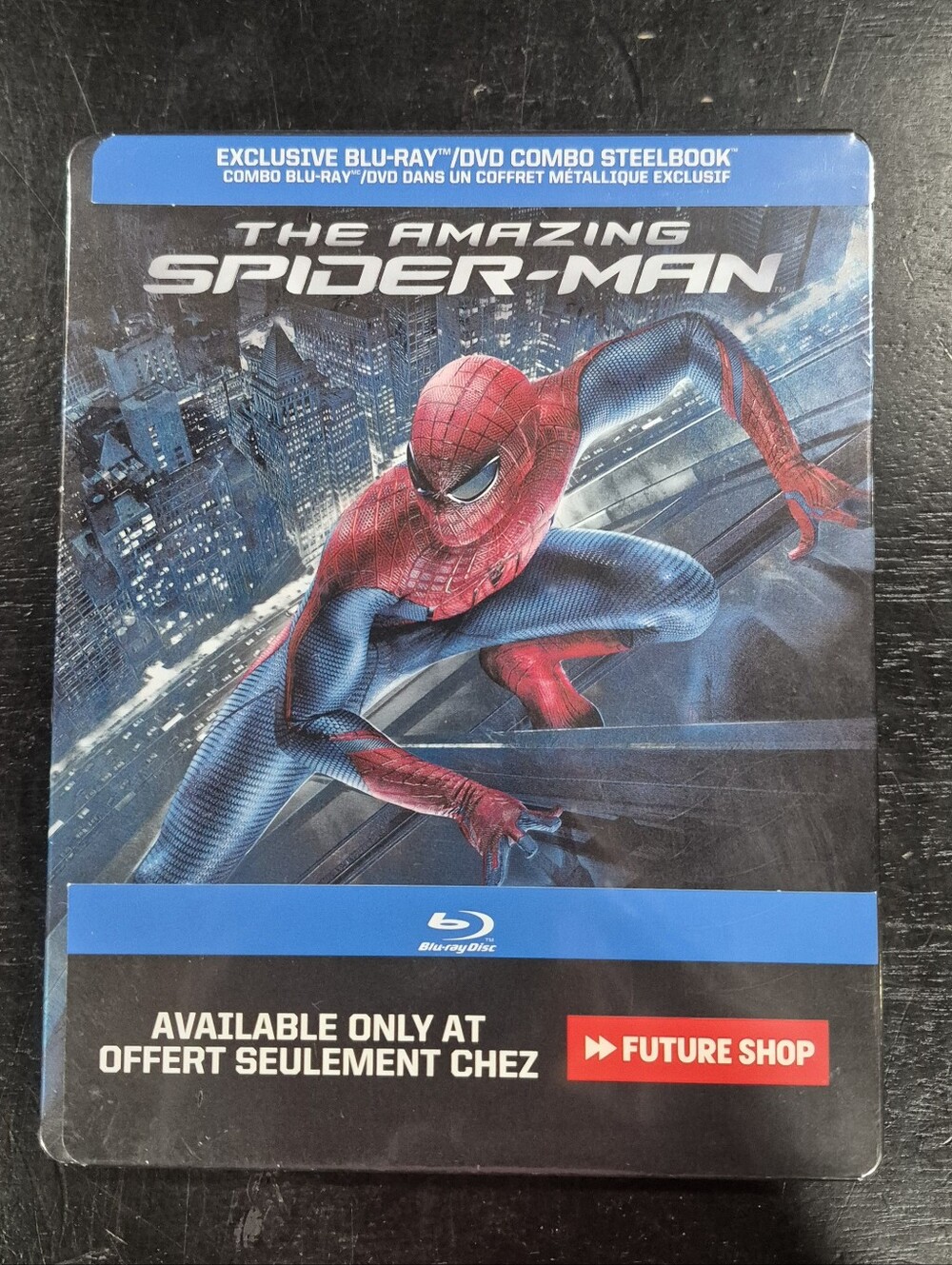 AMAZING SPIDER-MAN BLU RAY STEELBOOK FUTURESHOP EXCLUSIVE NEW / SEALED OOP RARE